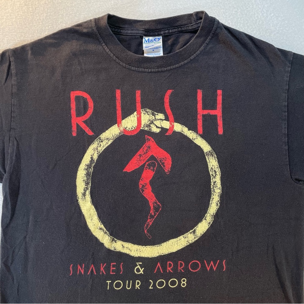 Rush Snakes & Arrows Tour 2008 Tee Shirt Size Medium
